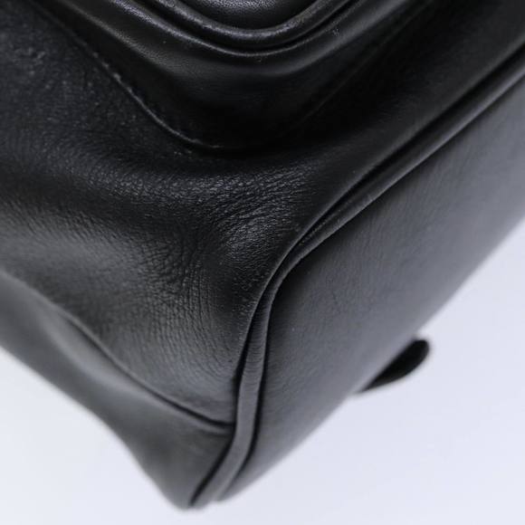 GUCCI Bamboo Backpack Leather Black Auth am6663 main image 12
